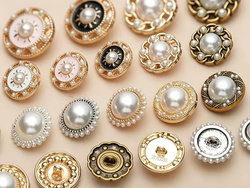 vintage pearl statement buttons for outerwear and boutique fashion