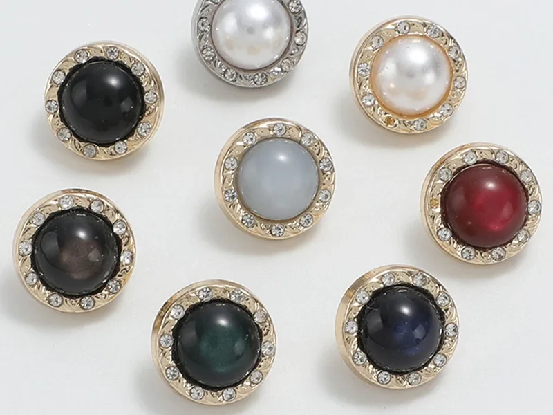gemstone rhinestone buttons for dresses and fashion outerwear