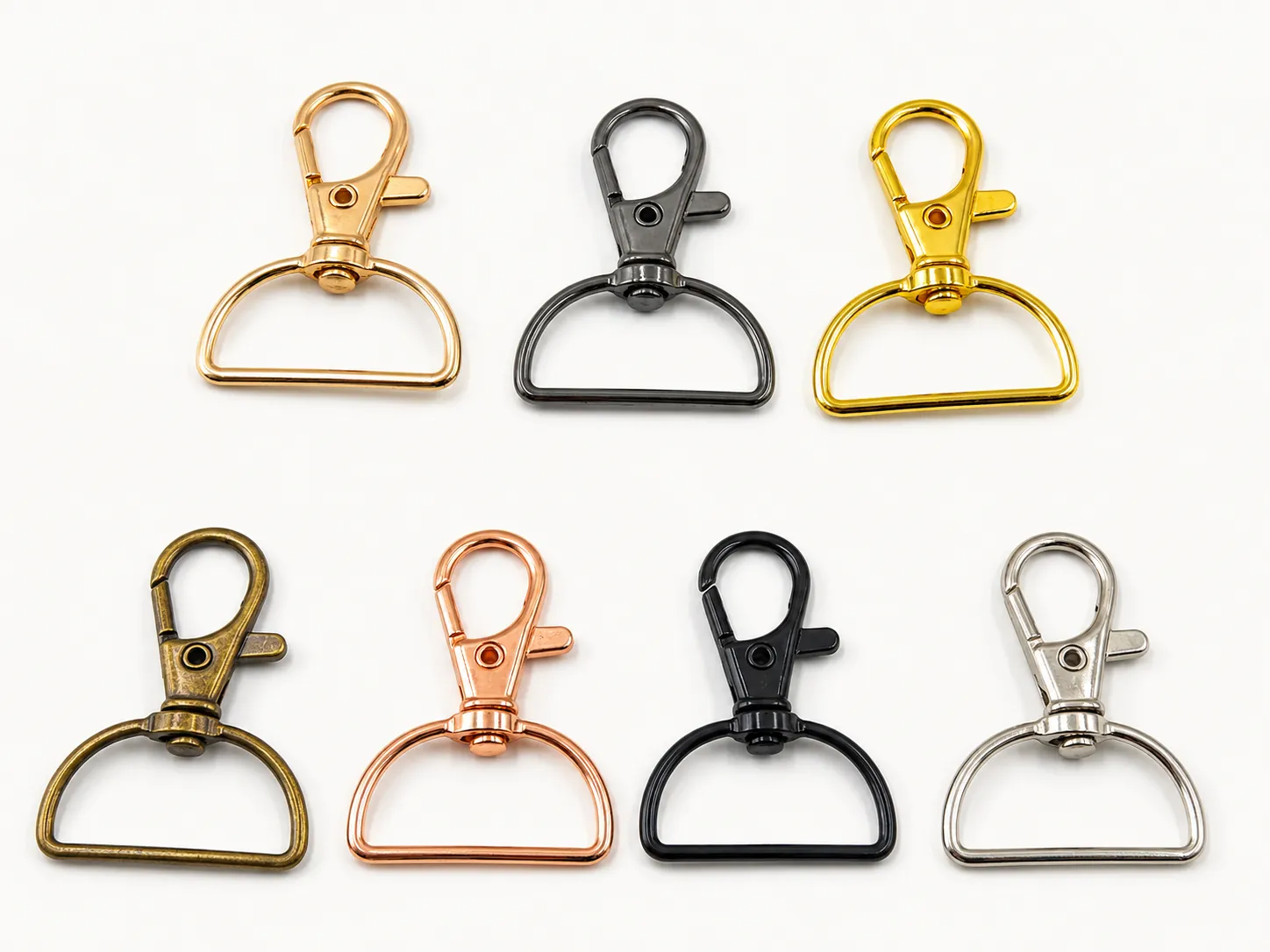 Cord locks, eyelets and metal hardware accessories